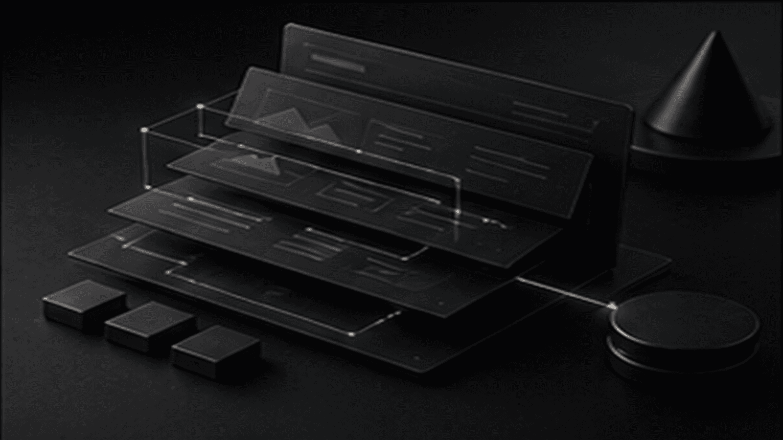 Monochrome editorial illustration for website redesign services: what the work actually involves and what it costs