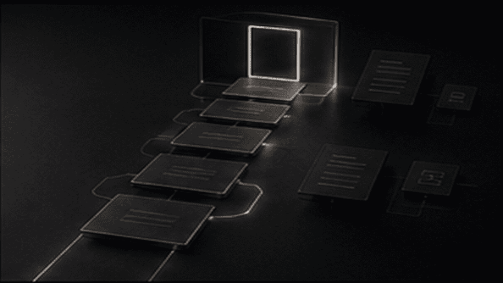Monochrome editorial illustration for seo-friendly service page design that keeps readers moving